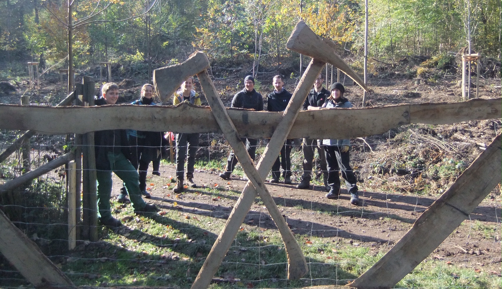 Eingangstor à la Bergwaldprojekt