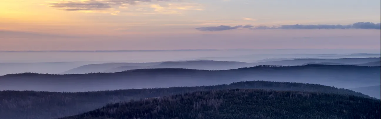 Blick über weite Landschaft