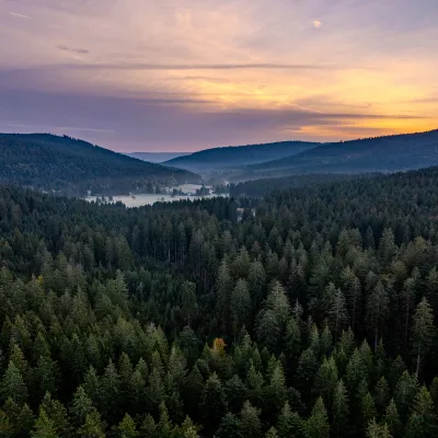 Sonnenuntergang über dem Schwarzwald
