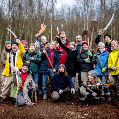 Gruppenbild der Teilnehmenden einer Projektwoche