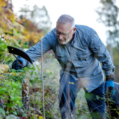 Teilnehmer bei der Pflege