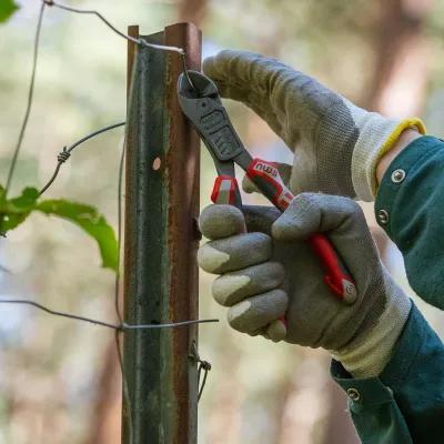 Nahaufnahem Zaunabbau