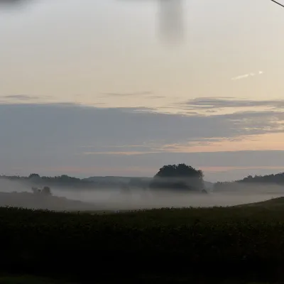Offenldanschaft mit Nebel