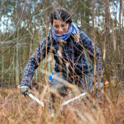 Teilnehmerin im Einsatz