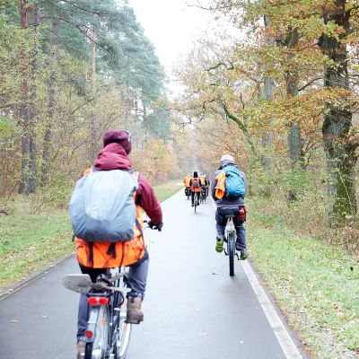 Heimfahrt mit den Fahrrädern