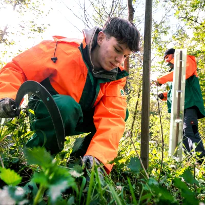 Zwei Teilnehmer in Aktion