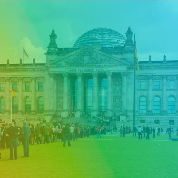 Bundestag eingefärbt