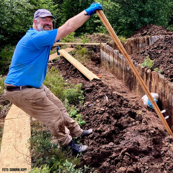 Das Bauwerk wird in Form gebracht