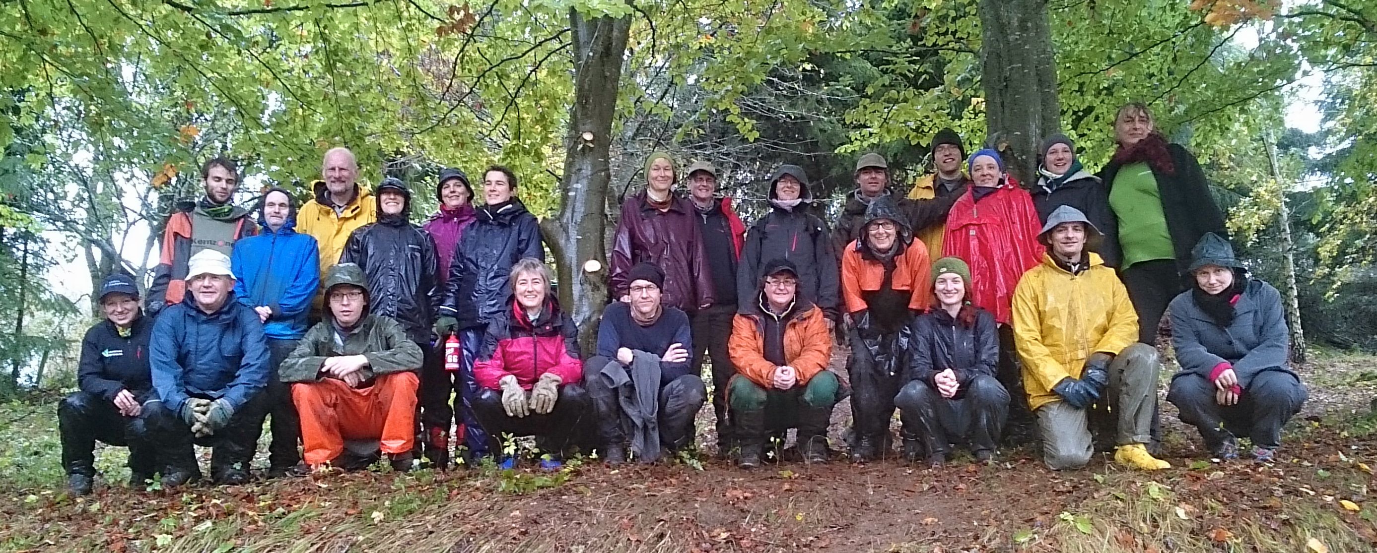 Freiwilligengruppenbild am Wacholderhang Freiwilligengruppenbild am Wacholderhang