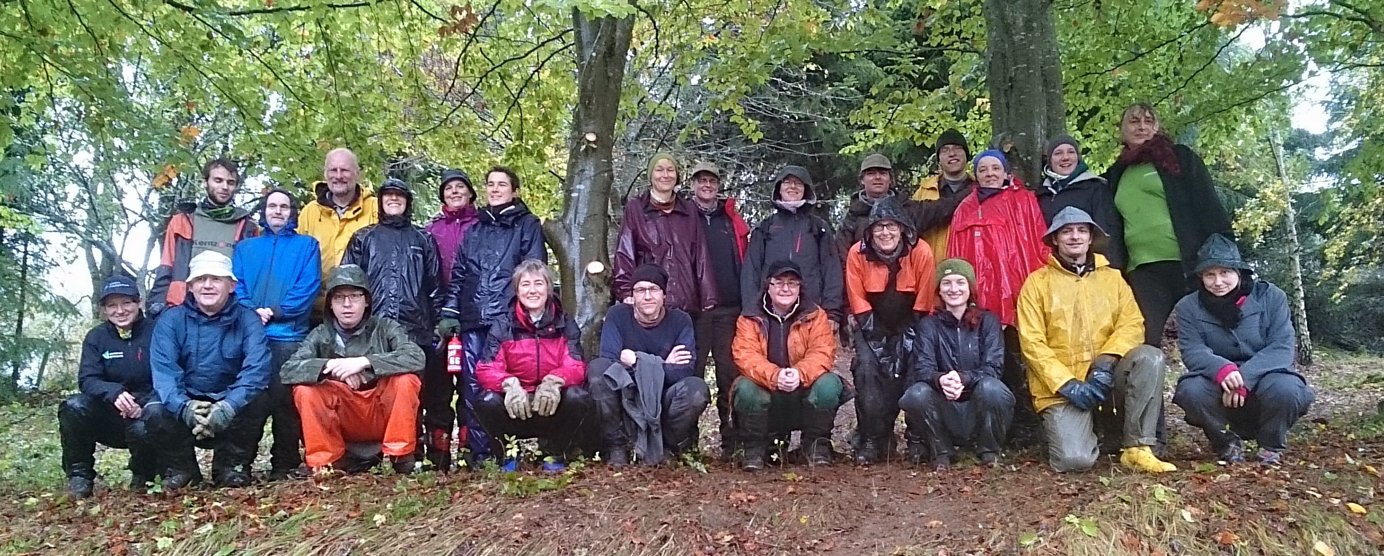 Freiwilligengruppenbild am Wacholderhang